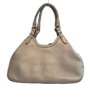 Cole Haan Gray Leather Tote Bag